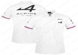 Alpine Team Aracing Season Motorsport Tshirt White Black Breathable Teamline Short Sleeve Polo Shirt Car Fan ClothingMG634049798