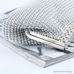 Evening Bags Evening Gold Clutch Bag Glitter Bead DESIGN Elegant Woman Party Bags Vintage Fashion Bridal Purse Silver Handbags Night Bag