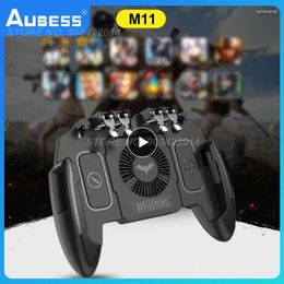 Game Controllers Six Finger For PUBG Controller Gamepad Trigger Shooting Free Fire Cooling Fan Joystick 4.6-6.5 Inches Phone