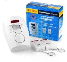 Kits Home Security PIR Alert Infrared Sensor Alarm System Antitheft Human Motion Detector 105DB Siren With 2pcs Remote Controller