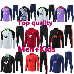 2024 2025 soccer tracksuits men football training suit 23 24 25 LiverpooI train GAKPO DARWIN Luis DIaz Arnold ALLISTER tuta jacket kit men and kids survetement