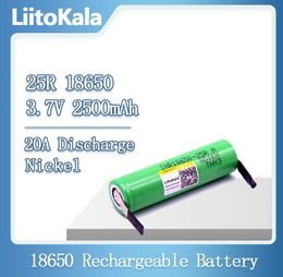 2PCS Rechargeable INR18650 25RM 20A 18650 2500mAh Battery Discharged LiIon 15A DIY Nickel9325869