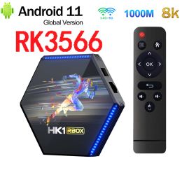 Box Smart TV Box HK1 RBOX R2 2.4G 5G Wifi RK3566 Quad Core Android 11.0 4GB 32GB 64GB 1000M 8K 4K Media Player Set Top Box