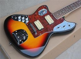 Factory Custom Left Handed Sunburst Electric Guitar with red Tortoise Pickguard Rosewood Fretboard 22 frets Can be Customized1666192