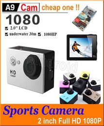 Cheapest copy for SJ4000 A9 style 2 Inch LCD Screen mini Sports camera 1080P Full HD Action Camera 30M Waterproof Camcorders Helme3791440