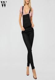 Massure di denim Womail per donne Mom Black Jeans con tasche High Waist Sexy Skinny Chave Long Rompers Pantaloni femminili Jeans 201911844862