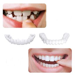 Upper Lower Teeth Veneers Denture Simulation Braces Snap On Perfect Whitening 7018570