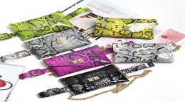 Selling Women Waist Bag Snakeskin Print Chain Decoration Adjustable Belt For Mobile Phone Keys Money B5 Bags3852491