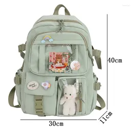 Backpack Cute Girls Backpacks Waterproof Multi-Pocket Nylon School For Student Female Kawaii Laptop Book Pack Mochilas