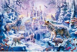 Jigsaw Puzzle 1000 Pieces Puzzles Gift for Adult and Kids Educational Challenging Toy Landscape Image Wolf in the Forest289B3915595