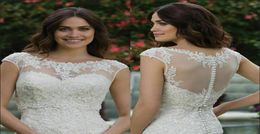 Wraps Jackets Scoop Wedding Jacket Sleeveless Bride Bolero Top Lace Applique White Ivory Shrug2337366