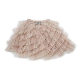 Baby girls lace tulle tutu skirts fashion kids beaded sequins embroidered elastic belt princess skirt A91276844616