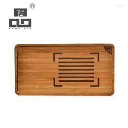 Tea Trays TANGPIN Rectangle Bamboo Natural Board Tray Table Accessories