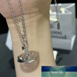 Simple Three-Dimensional Glass Ball Necklace Sweater Chain Light Luxury Niche High-Grade Clavicle Chain All-Matching