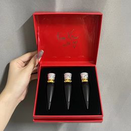 Hot Selling Women Highend Lipstick Gift Box Set Exquisite Romantic Gift 3-in-1 Color Code 005m002m001m Perfect Color Show Off Your Beauty