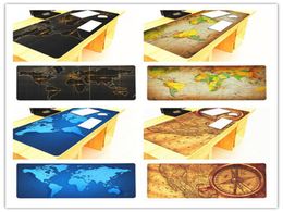 portable fold World Map Mouse Pads Gaming Large mousepad Gamer Big Computer Mat Office Desk Wrist Rests for Game5591497