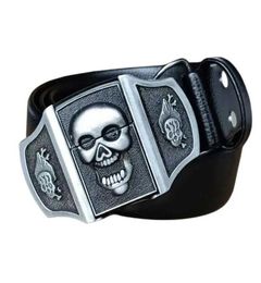 Men039s Belt with lighter Golden skull lighter belt buckle metal lighters Kerosene lighter belt for men gift J01214593459