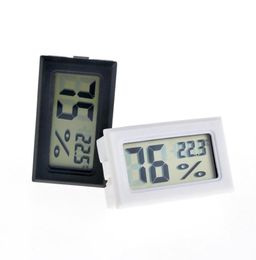 2020 new blackwhite FY11 Mini Digital LCD Environment Thermometer Hygrometer Humidity Temperature Metre In room refrigerator ice7347799