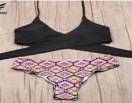 2017 Cross Brazilian Bikinis Women Swimwear Swimsuit Push Up Bikini Set Halter Top Beach Bathing Suits Swim Wear6597763