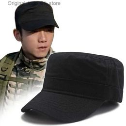 Ball Caps 56-60cm 60-68cm Adult Big Head Hat Mens Summer Outdoor Leisure Sun Hat Mens and Womens Plus Size Military Flat Hat Q240408