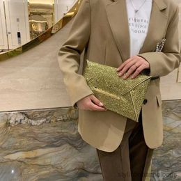 Evening Bags Men And Womens Same Style Modern Atmosphere Simple Sequin Envelope Design Sense Fashion Trend Banquet Clutch Bag