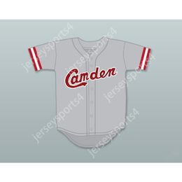 RUDY 13 CAMDEN BRAVES GRAY BASEBALL JERSEY BREWSTER'S MILLIONS NEW Stitched