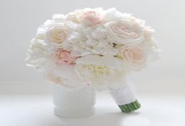 Custom Made Ivory Wedding Bouquets Wedding Flowers Bridal Bouquets Peonias Bouquet Artificiales Bruidsboeket Buque Casamento High 3053770