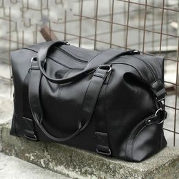 Duffel Bags Fashion Men Travel Bag Luggage Large Capacity Leather Portable Business Handbag Crossbody Casual Men's Shoulder Trip