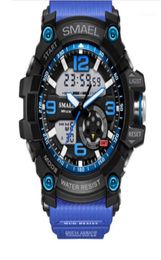 Wristwatches SMAEL Army Green Sport Watch Men Clock Wrist Montre Homme 1617 Waterproof Male Relogio Masculino Man Digital Watches15435946