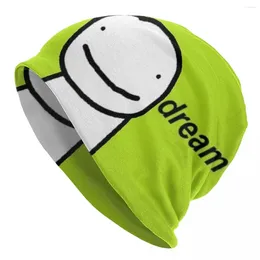 Berets Dream Smp Game Blogger Bonnet Hat Knit Goth Street Skullies Beanies Men's Women's Summer Multifunction Cap