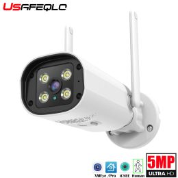 Cameras WiFi IP Camera Security Outdoor Video Surveillance Camera Wifi CCTV Wireless Audio Outdoor Camera Indoor Woterproof HD 3MP 5MP