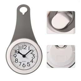 Wall Clocks Bathroom Suction Cup Clock Waterproof Shower With Alarm Digital Timer For Home Decor