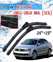For VW Jetta A6 5C6 Mk6 6 2011 2012 2013 2014 2015 2016 2017 2018 Accessories Car Front Windscreen Wiper Blades5474192