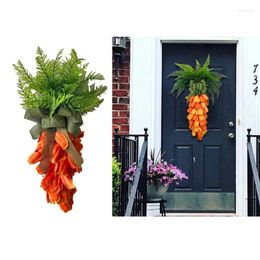 Decorative Flowers Easter Wreath Decorations EggWreath For Front Door Wall Hanging Holiday Home Party Decor Durable Y5GB