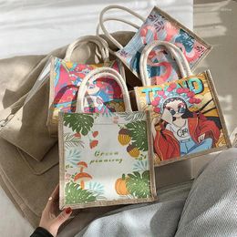 Bag Chinese Style Printed Handbag 2024 Fashion Ethnic Shopping Peking Opera Personality Creativity Handbags