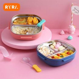 Dinnerware Lunch Box For Kids Portable Stainless Steel Outing Tableware Student Outdoor Camping Picnic Container Bento
