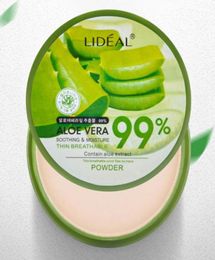 New 99 Aloe Vera Moisturizing Smooth Foundation Pressed Powder Makeup Concealer Pores Cover Whitening Brighten Face Powder 144pcs1050904