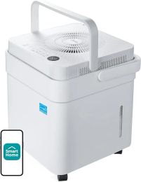Humidifiers Midea Cube 50 Pint Dehumidifier for Basement and Rooms at Home for up to 4,500 Sq. Ft., Smart Control, Works with Alexa (White)