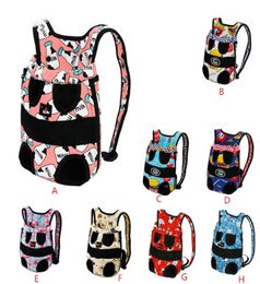 Pet Dog Front Chest Cloth Backpack Carriers Outdoor Travel Durable Portable Shoulder Bag For Dogs Cats SML4277035