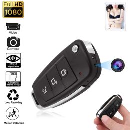 Cameras Portable Car Key Model Mini Camera 140° Wide Angle Invisible HD Lens 3 In 1 Video Audio Recorder Take Photo Sports Video Camera