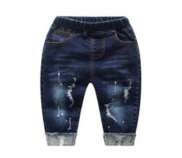 Baby Pants Boys Girls Jeans Spring Autumn Thicken Stretchy Denim Trousers Children Clothes Toddler Clothing Babe Jeans Pants 345 J1838650