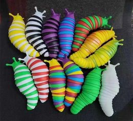 Slug Caterpillar 7.5 inch Toy Flexible Articulating Stim Articulated Stretch s Sensory Toys for Autistic Children8725242