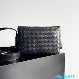 Luxury Leather Bag BottegVeneta Loop Bag Crossbody 24 New Camera Bag Cowhide Knitted Single Shoulder Oblique Straddle Womens Bag 23cm have logo HBHPE7