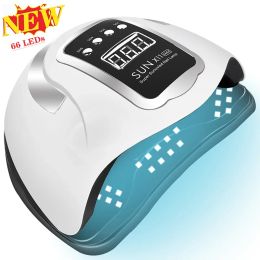 Dryers 66/36LEDs Powerful UV LED Nail Lamp For Drying Nail Gel Polish Dryer With Motion Sensing Professional UV Lamp for Manicure Salon