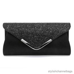 Evening Bags Women Clutch Glitter Sequins Evening Party Handbag Portable Black Gold Silver Pink Wedding Clutch Purse Envelope Clutch