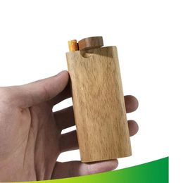 Smoking Pipes Portable Wood Wooden With Aluminium Alloy One Hitter Tobacco Bat Cigarette Philtre Smoke Tools