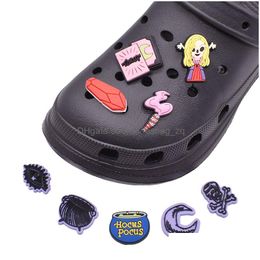 Jewelry 160Pcs Pvc Halloween Theme Witch Shoe Charms Decoration Buckle Parts Accessories Jibitz For Clog Clog Decor Buttons Drop Deliv Dhzrj