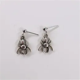 Stud Earrings Spider Studs Cool Antique Silver Color For Man Woman