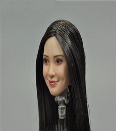 VERYCOOL1 6 Scale Head Carving FX10 Asian Female Model PVC Plant Hair Black Long Straight Suitable 12Inch Action Figure Body262w8631482