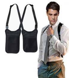 Tactical Anti Theft Secret Agent Bag Hidden Underarm Shoulder Wallet Armpit Case Men Service Costume7857809